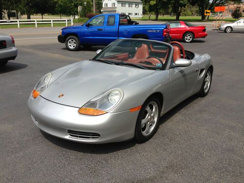 1999 porsche boxter beautiful red leather only 66,000 miles