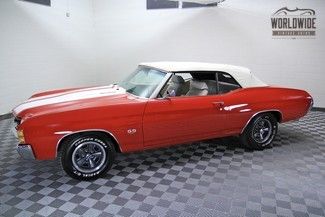 $44,900 1971 chevrolet chevelle ss true convertible 454 frame off restoration!!