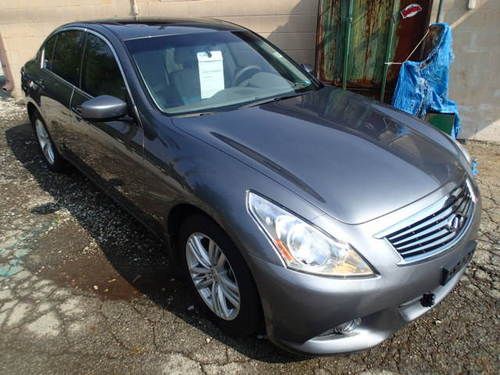 2012 infiniti g37x, salvage, never been wrecked, leather, sedan