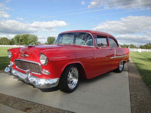 1955 chevy 210 leather resto-mod hot-rod (all-new) cold air must see