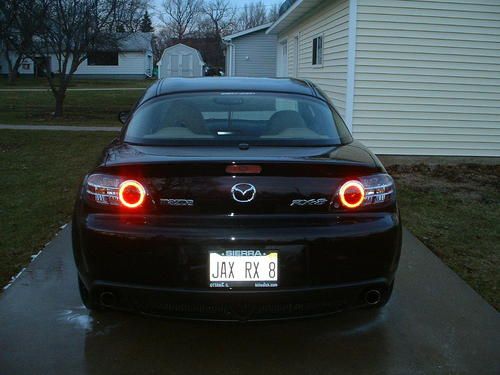 2005 mazda rx-8 shinka coupe 4-door 1.3l black cherry