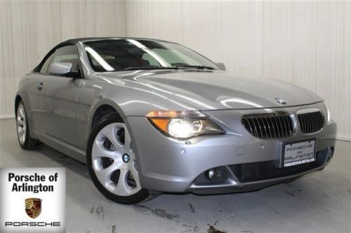 650i convertible red leather grey low miles automatic sports package xenon
