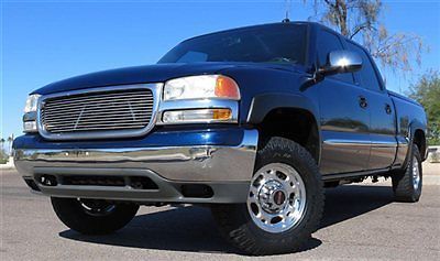 No reserve 2002 gmc sierra 1500hd slt crew shorty leather very clean &amp; maintaind