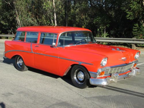 1956 chevy 210 2 door wagon 350 with a 350 trans. sounds and runs great. nr