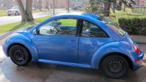 2001 vw beetle tdi, auto, blue, pw, pl, a/c, stereo, gets great fuel economy!