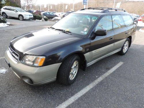 02 subaru outback 3.0 h6 ll bean awd clean abs 2 owner 107k miles no reserve!!!