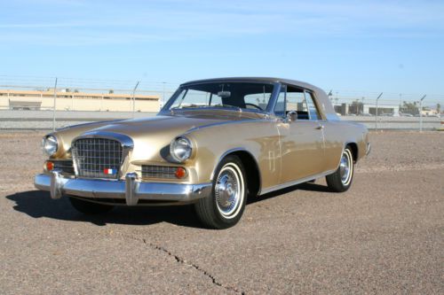 Exceptional 1963 studebaker gran turismo #&#039;s matching restored!