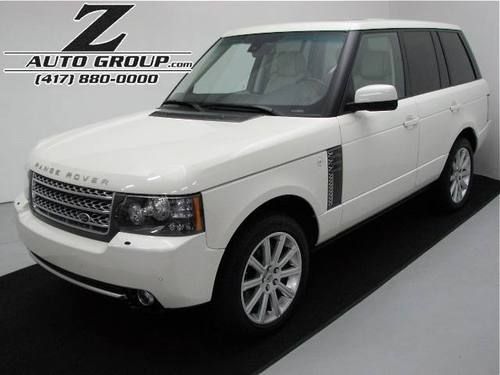 2010 land rover range rover supercharged dvd white on white!