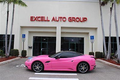 Ferrari california in pink to raise money for the american cancer society !!!!!