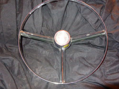 Original     1956 cadillac fleetwood hearse   horn steering ring with emblem