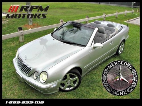 2003 mercedes-benz clk convertible hid headlights heated seats clean carfax