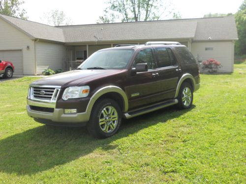 06 ford explorer eddie bauer 4wd 4.0 v6, leather, sunroof, tow package