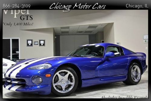 1996 dodge viper gts coupe $69k+msrp only 1k miles one owner rare v10 gts blue!!