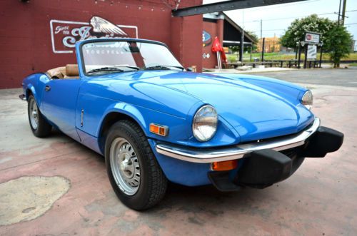 1978 triumph spitfire 1500 classic british convertible roadster in pageant blue