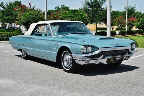 Magnificent driver 1965 ford thunderbird convertible 390 v-8 loaded no reserve