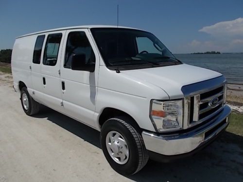 09 ford e-250 cargo - adrian steel cargo package - one owner florida van