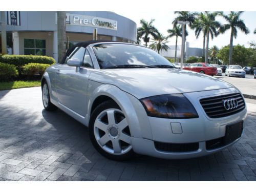 2002 audi tt 1.8l 5 speed manual only 57 k miles clean carfax non smoker florida