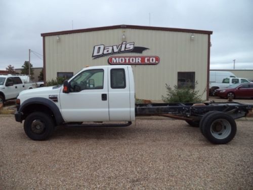 2008 f450 drw 4wd super cab 4x4 diesel low miles 1 owner cab and chassis dually
