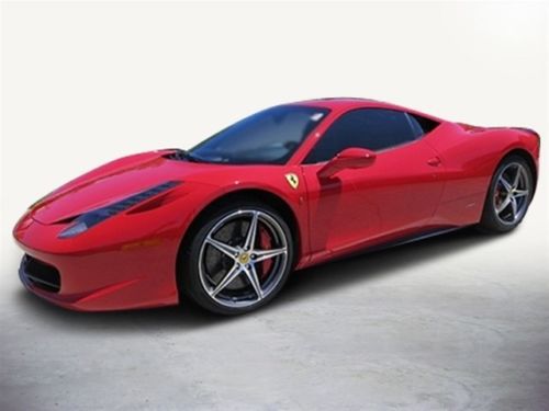 458 italia certified coupe 4.5l bluetooth leather seats power heated mirrors