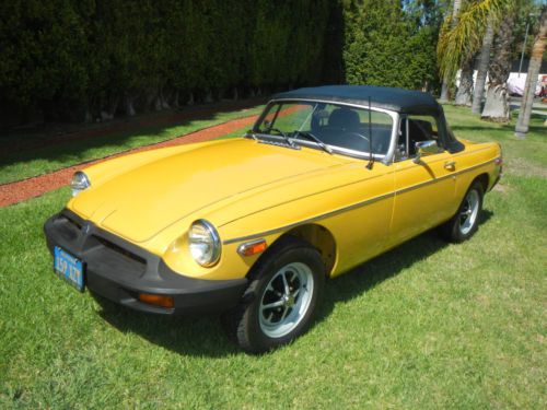1979 mg mgb convertible1 california owner only 73000 miles all records all orig