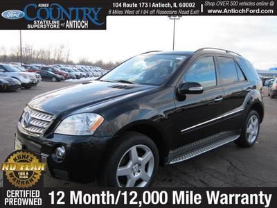 Ml550 suv 5.5l cd dvd navigation leather sunroof 4matic one owner
