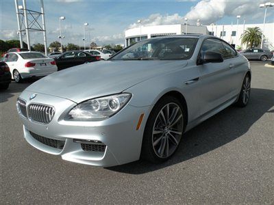 2013 bmw 650i m sport *875 miles* only 55 produced frozen silver/black!! florida