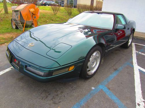 1995 chevrolet corvette 6 speed green removable roof panel lexington ky