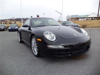 05 porsche 911 s coupe black leather 6 speed manual sport chrono heated seats