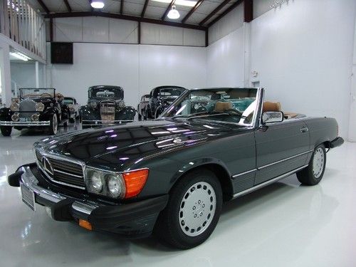 1989 mercedes-benz 560sl, only 71,431 original miles, both tops, natural leather