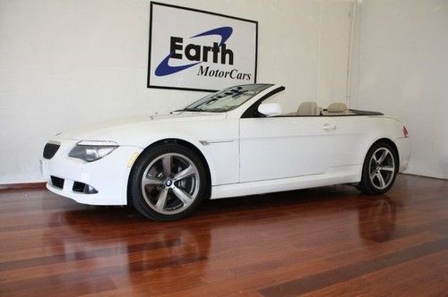 2008 bmw 650i sport convertible, cold wthr pkg, active steering, carfax cert!!!!