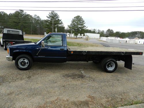 1998 chev c/k3500 flatbed    ***diesel***  ***low reserve***