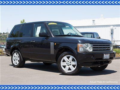 2004 range rover hse: offered by mercedes-benz dealership, clean carfax report
