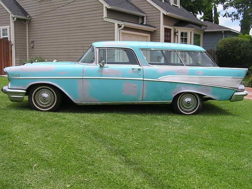 1957 chevrolet nomad. life long garage kept california car.