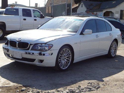 2007 bmw 750i damaged salvage runs! priced to sell loaded navigation wont last!