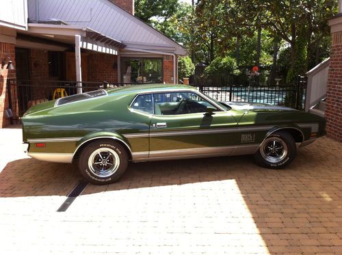 1972 ford mustang mach 1, q-code 351c, 4-speed, ram-air, ps, pdb, one-of-one