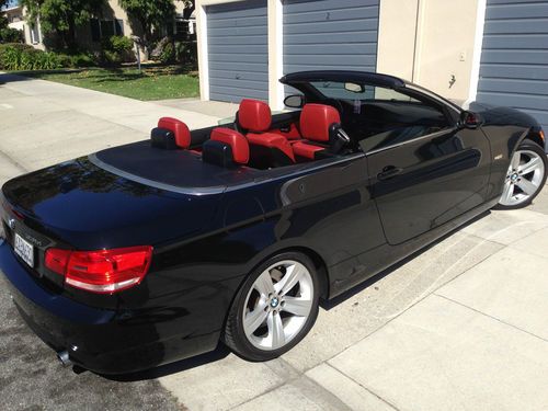 2008 bmw 335i convertible - rare red on black color combination