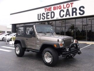 2003 jeep wrangler 2dr x - carfax, warranty, manual, clean, great tires!