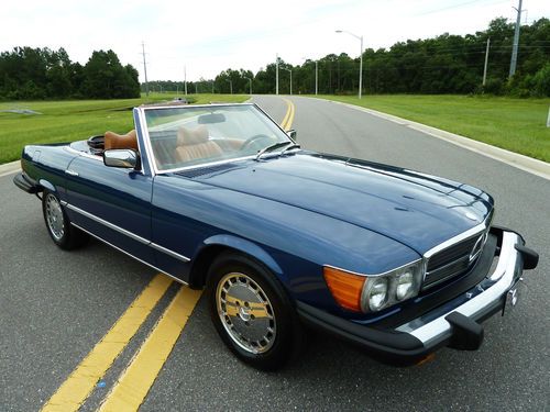 1976 mercedes-benz 450sl w107 roadster convertible 2 tops extra clean  we export