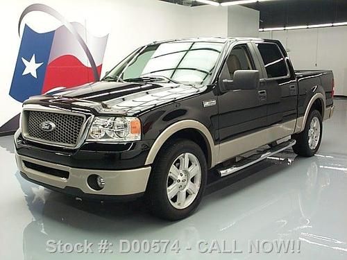 2007 ford f150 lariat crew leather navigation 20's 34k texas direct auto