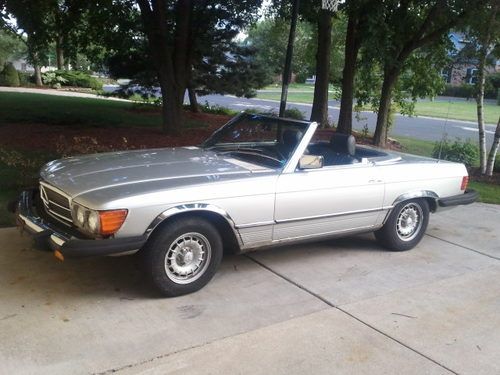 1982 mercedes 380sl roadster convertible with hardtop
