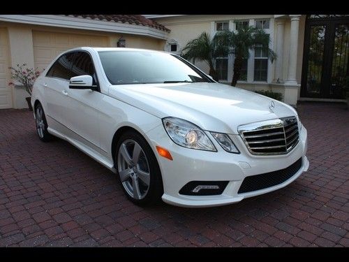 2011 mercedes-benz e350 luxury pearl white nav sat cam xm immaculate