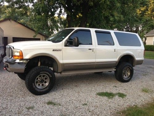 2001 lifted diesel excursion 7.3 powerstroke 6 inch lift 35 inch tires limited