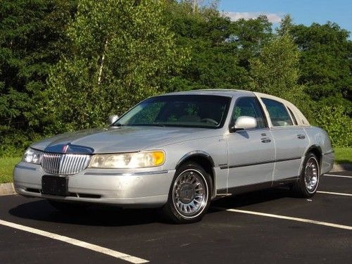 1999 lincoln town car cartier edition sedan silver nice l@@k nr!!!