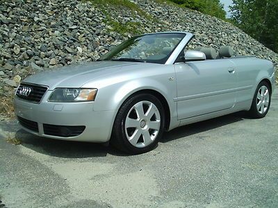 Beautiful one owner audi a4 convertible w/low miles! clean carfax! perfect!