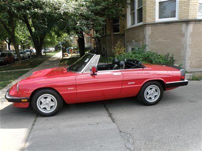 1988 alfa romeo spyder,veloce wheels,air condionnd, low miles, low reserve!!