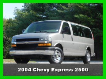 2004 chevrolet chevy express 2500 12 passenger van 6.0l v8 vortec gas cloth ac