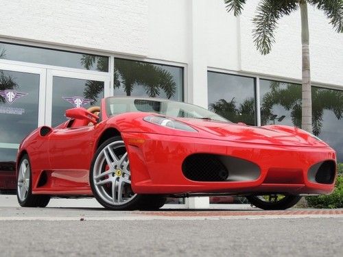Garage kept 1 owner ferrari f430 spider red tan only 1900 miles new condition!!!