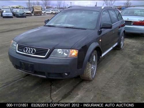 2002 audi allroad 2.7t quattro. **for parts only** salvage title **no reserve!**