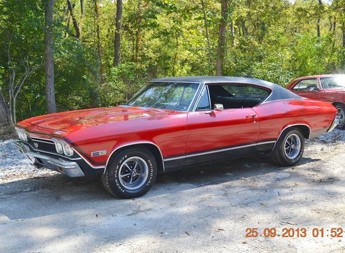 1968 chevelle ss 396 auto true super sport with 138 vin nice car beautiful red