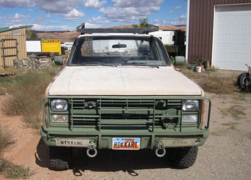 Buy used 1986 Chevy Military Diesel 5/4 ton 4x4 pickup ...